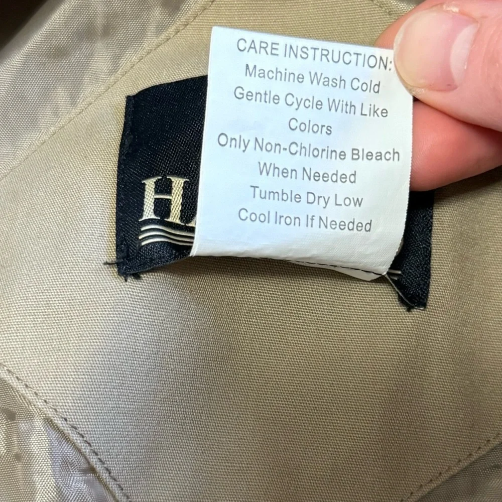 Haband Tan Bomber Jacket Lightweight Casual Coat Men’s Large City Office